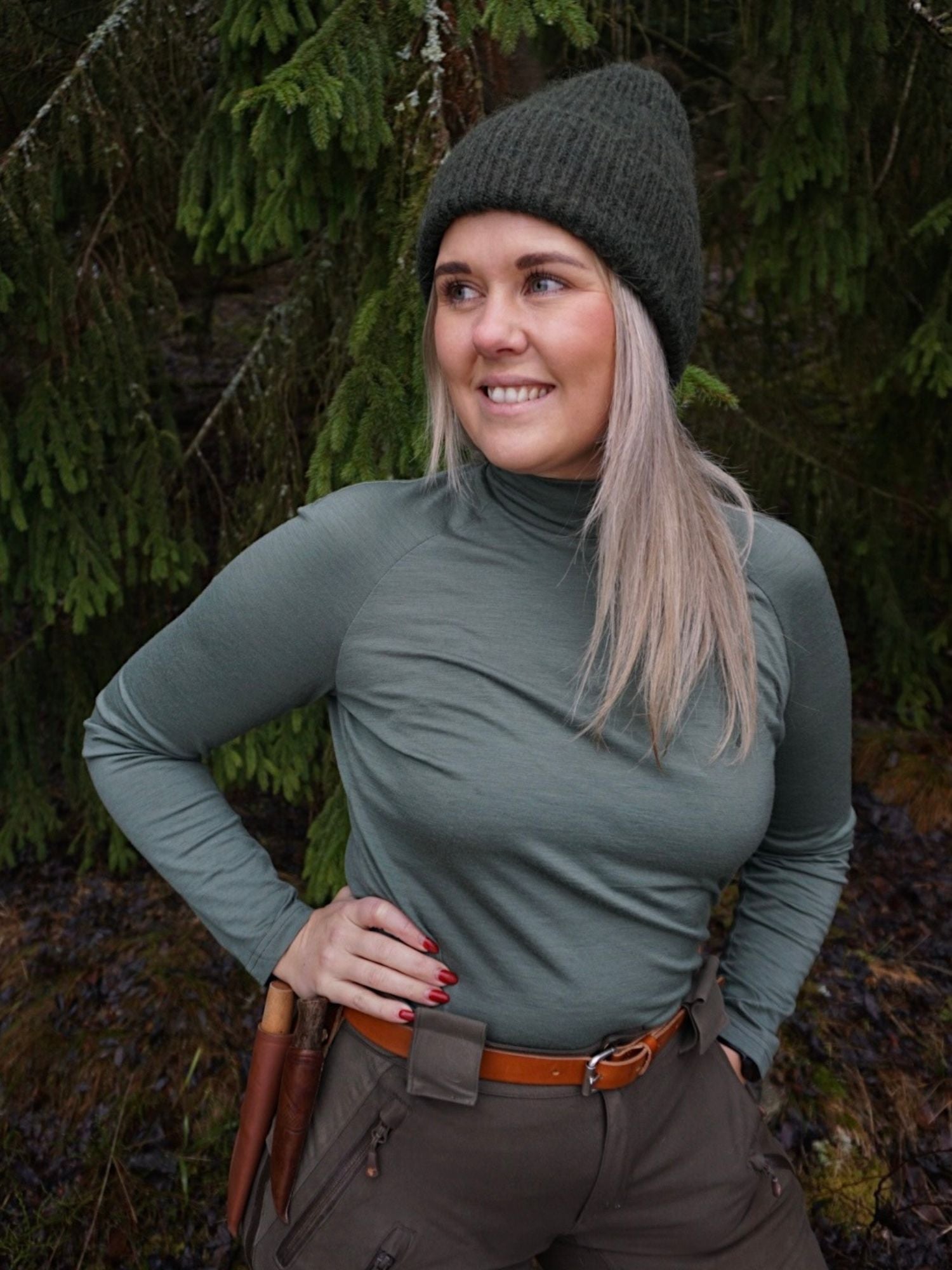 Aleksandra Merino Long Sleeve Green