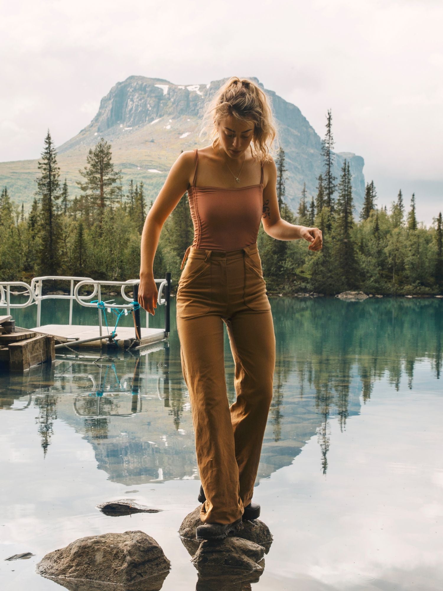 Astrid Outdoor Pants with Lengths Camel