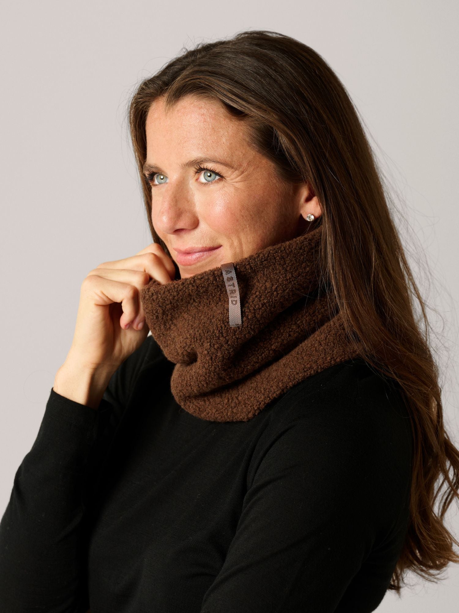 Camilla Wool Neckwarmer Brown