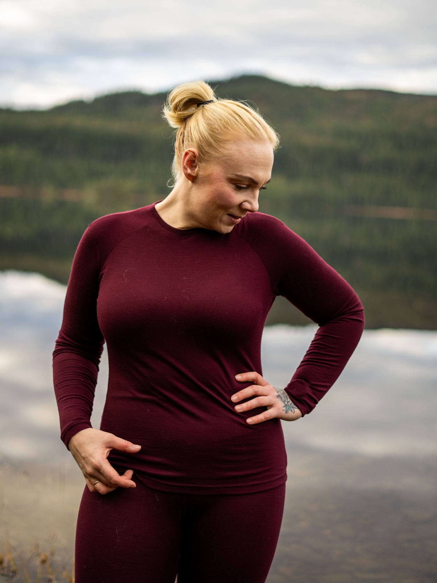 Ingrid Merino Long Sleeve Burgundy