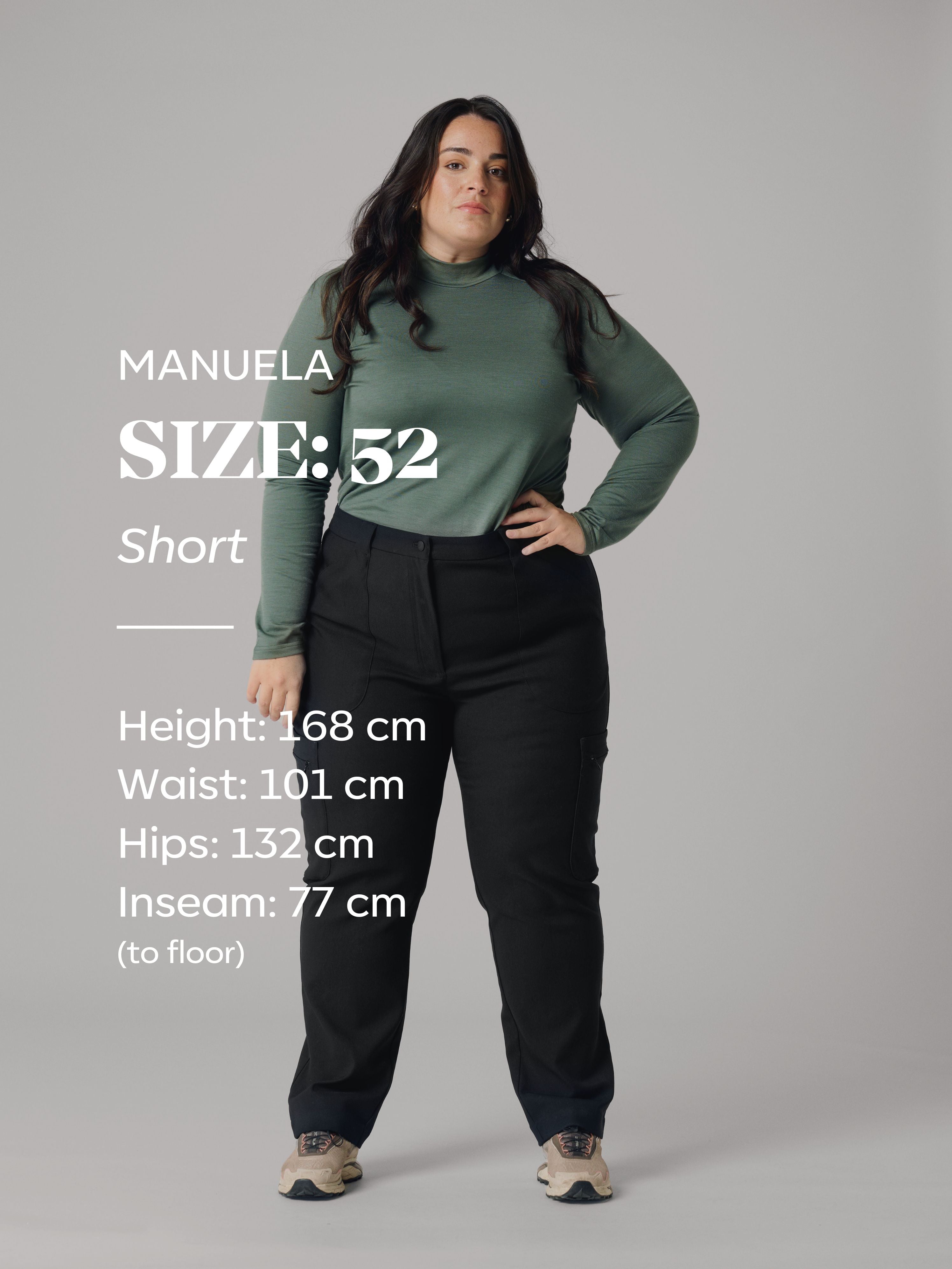 Amelia Hiking Pants with Lengths Black