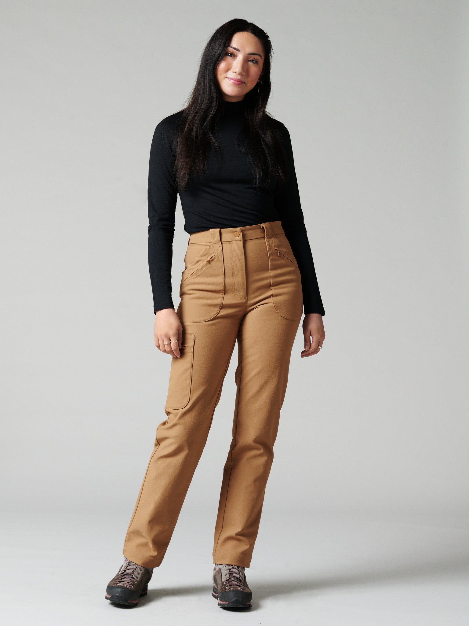 Women's outdoor pants, High waist and stretchy